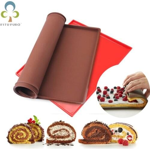 1Pc Thick multifunctional silicone cake roll pad Swiss roll leakproof pad baking pan pad flour pad baking chopping board pad YJN