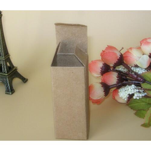 100pcs- 2.6*2.6*5.6cm White Black Kraft available Paper Box for 5ml Essential oil Sprays Cosmetic Samples Party Favors Packaging