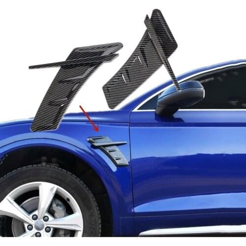 2pcs Car Side Fender Air Vent Sticker for Audi A3 A6 A4 A5 A7 A8 C5 C6 RS4 RS5 RS6 RS7 RS8 SQ5 SQ6 SQ7 SQ8 Q5 Q7 TT