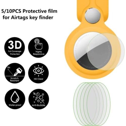 5/10 Pcs Protector For Airtags Tracker-protective Film Tpu Edge Soft Film For Apple Airtag Case Protective Cover TPU Edge