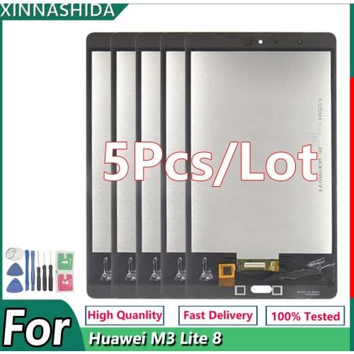 5PCS/LOT For Huawei MediaPad M3 Lite 8.0 CPN-AL00 CPN-W09 CPN-L09 LCD Display +Touch Screen Digitizer Assembly