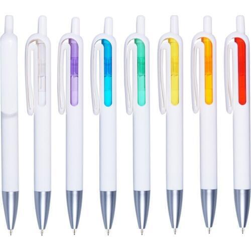 500 pcs/lot new design custom logo corporate gift white pen caneta pen