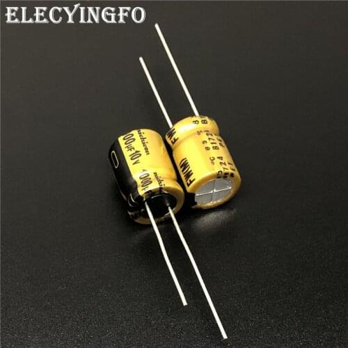 5Pcs/50Pcs 1000uF 10V NICHICON FW Series 10x12.5mm 10V1000uF HiFi Audio Capacitor