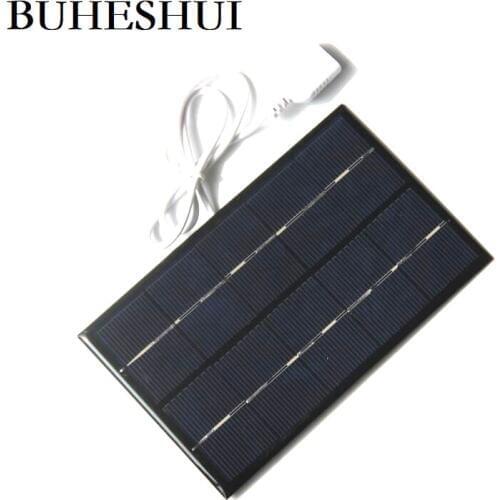 BUHESHUI 5V 2W Solar Cell Mini Solar Panel Charger Solar Battery Charger For 3.7V LED Light 88*142MM Free Shipping
