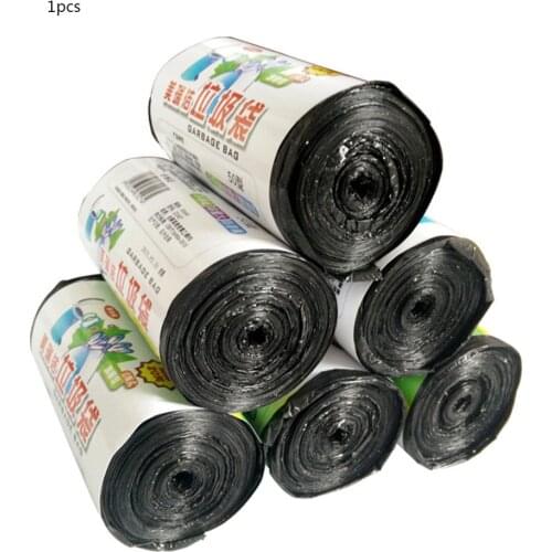 Black High Thick Convenient Quality Environmentally Friendly Disposable Garbage Bag Continuous Roll-Off Hotel Cleaning Garbage