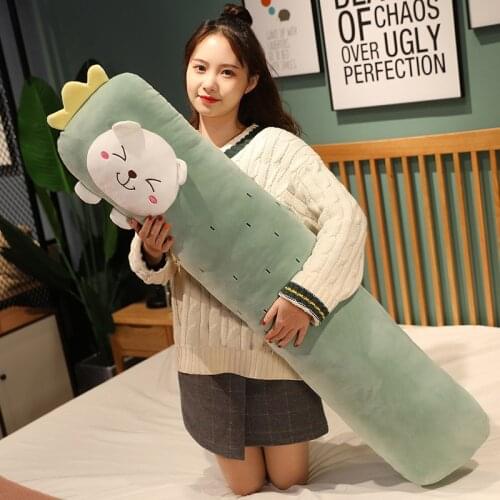 Cartoon Animal Fruit Long Pillow Carrot Pillow Plush and Plush Plants Room Decoration Toys Girlfriend Birthday Gift