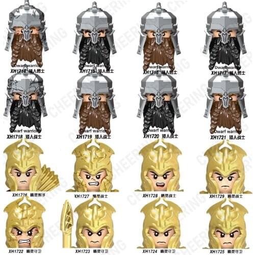 Action Figures Medieval Roman Soldier Building Bricks Educational bricks toys Christmas Gift for children X0314 X0315