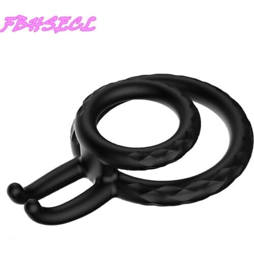 FBHSECL Penis Ring Sex Toys For Men Male Delay Ejaculation Soft Flexible Silicone Cock Ring Adult Products