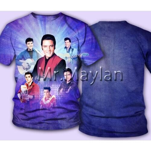 The King Elvis Presley 3D Printed Tee T shirt Men/women Rock Streetwear Tshirt Man Modis Clothes poleras hombre Hiphop Tops ST-9