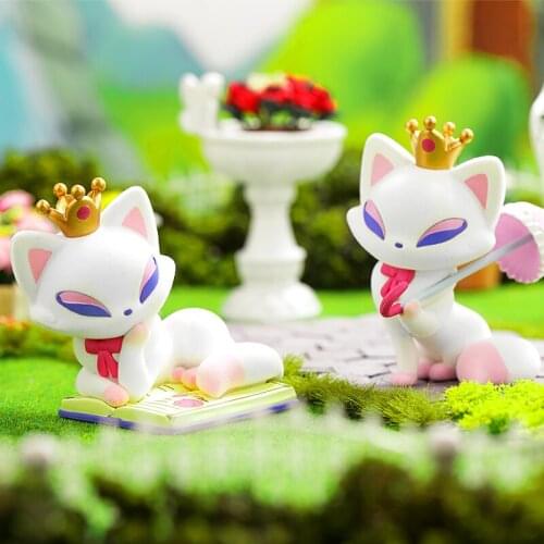 Miao Li Queen Toy Blind Box Animal Character Girl Gift Mystery Box Caja Ciega Fairytale Elf Desktop Decoration Model Handmade