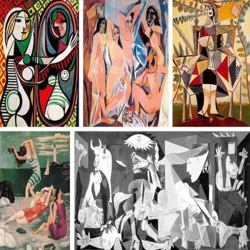 Famous Painter Picasso Series 5D DIY Diamond Painting Full Square/Round Diamond Embroidery Sale Picture of Rhinestone 20CMX30CM