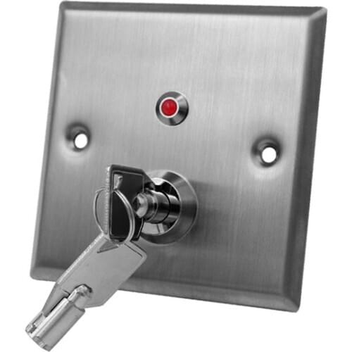 Key switch exit button