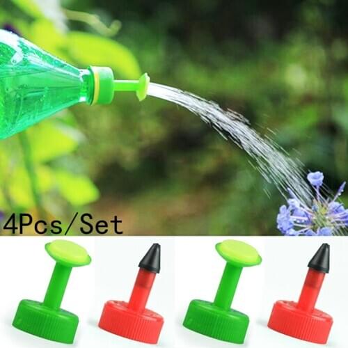 4Pcs Bottle Cap Sprinkler PVC Plastic Watering 28mm Caliber Mist Nozzle Sprinkler Head Watering Vegetables Flower Garden Tool