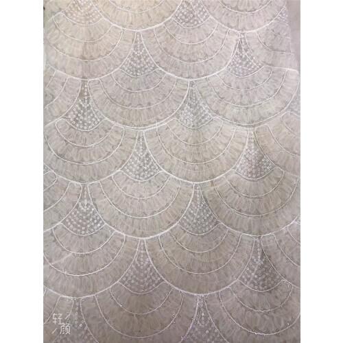 2020 new arrival Fashion design 4JRB-20.5302 french net lace fashionable flower french style net fabric for party dress