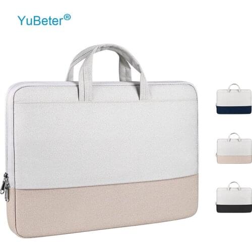 YuBeter Laptop Mens Womens Briefcase Pouch Notebook Pocket for Macbook Pro Air HP Asus Dell Xiaomi 13.3 14.1 15.6 Inch Sleeve