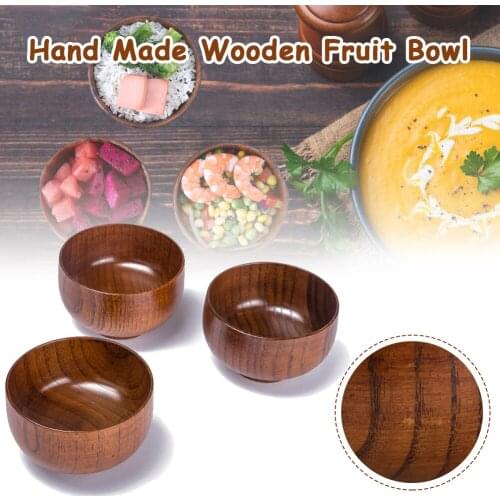Natural Bowl Set Fruit Salad Noodle Rice Bowl Wooden Tableware Creative Coconut Shell Bowl Kitchen Set Tableware Utensil Dishes