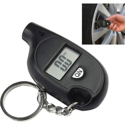 New Portable Mini LCD Digital Tire Tyre Air Pressure Gauge Tester Keychain for Car Truck Bicycle 3-150psi CSL2017