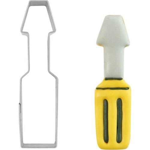 Screwdriver Cookie Cutter Stainless Steel Biscuit Knife Baking Fruit Kitchen Mold Embossing Printing
