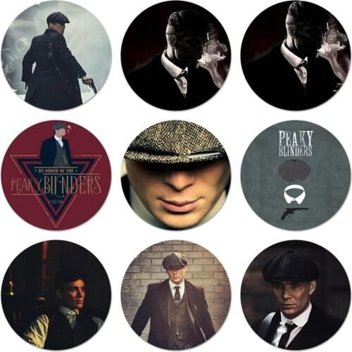 Peaky Blinders Thomas Shelby Icons Pins Badge Decoration Brooches Metal Badges For Backpack Decoration 58mm