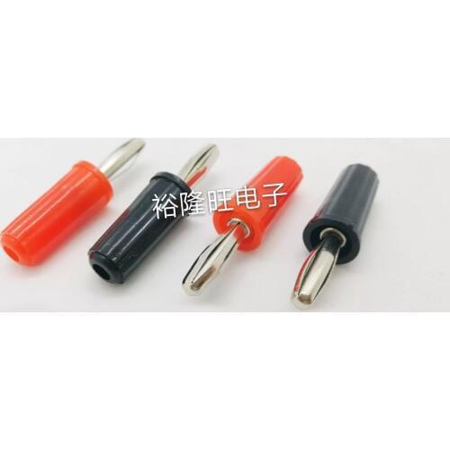 Smonisia 500pcs/lot 4mm Banana Plug Cross Instrument Terminal Socket Speaker Banana Connector