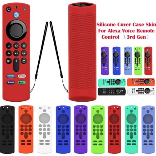 Silicone Protective For Alexa Voice Remote Control 3rd Gen Shockproof Cover AntiSlip Durable Skin For Alexa Voice Remote Control