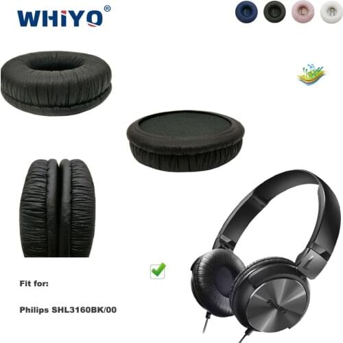 Replacement Ear Pads for Philips SHL3160BK/00 SHL 3160 BK Headset Parts Leather Cushion Earmuff Headset Sleeve Cover