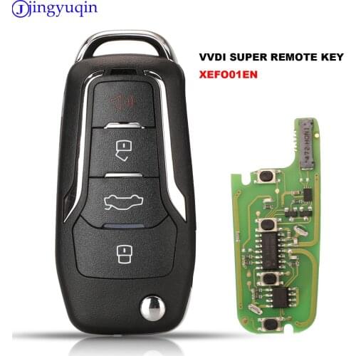 Jingyuqin Xhorse XEFO01EN VVDI Super Remote with XT27 XT27A66 Chip Work for VVDI2 /VVDI MINI Key Tool/VVDI Key Tool Max