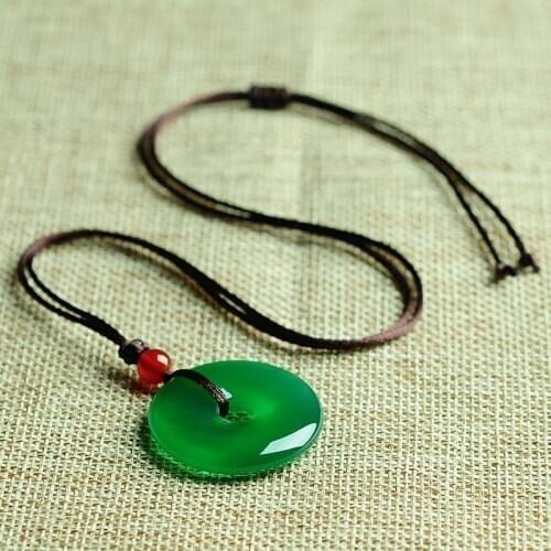 Fine jewelry Natural green whiteTopaz and Ruby chalcedony with safe buckle for men women ice Agate Pendant Baby Jade Pendant
