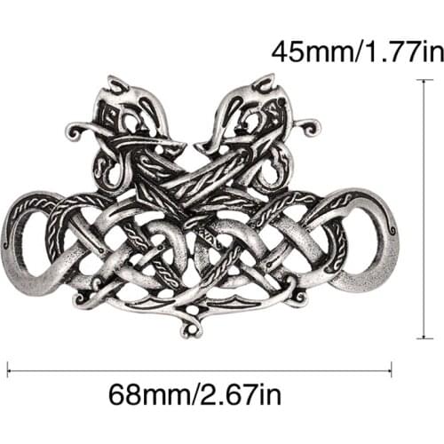 Vintage Viking Hairpin Celtics Knots Crown for Women Alloy Retro Hair Stick Runes Dragons Slide Female Hair Clip Hair Jewelry