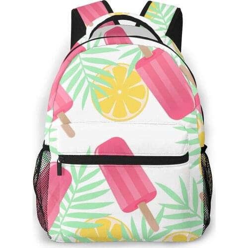 Women Backpack Kids School Bag for Teenage Girls Aloha Lemon Ice Cream Female Laptop Notebook Bagpack Travel Back Pack 2021