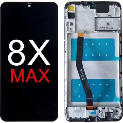 AAA+ Quality LCD Display for Huawei Honor 8X Max 7.12" JSN-AL00 LCD Display Touch Screen Assembly Digitizer Panel with Frame