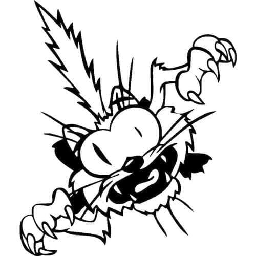 15.2*14.6CM Wild Funny Cat Animal Personal Car Sticker Car Styling Fashion Accessories Cartoon Decals C4-0246