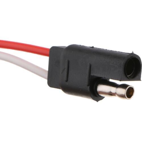 30x Quick Disconnect 10 Gauge 13" 2 Pin SAE Wire Harness Flat Plug 12V