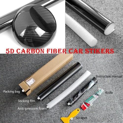 4 Size Motorcycle High Quality 5D Carbon Fiber Car Wrap Sheet Roll Film Stickers Decal Styling Auto Motorbike Motorcycle Parts