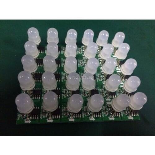 DC5V WS2811 8mm round hat led addressable pixel PCBA,1pcs 8mm round hat led;0.24W