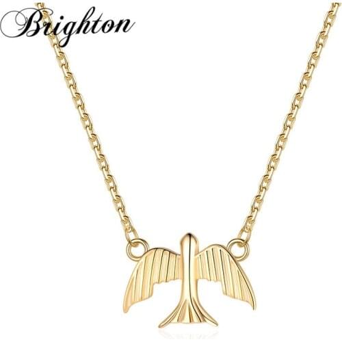 Brighton New Fashion Gold Color Wild Goose Pendants Necklaces Chains For Women Girl Party Punk Jewelry Best Gift 2021
