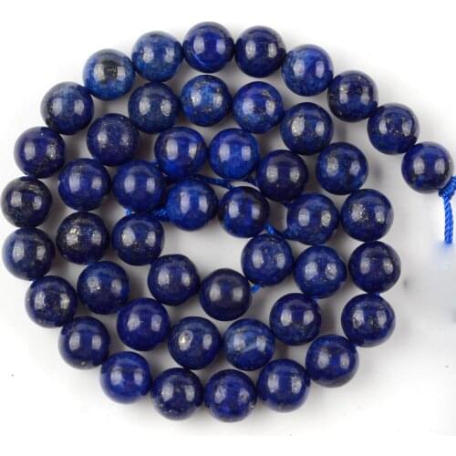 4/6/8/10/12mm Natural Stone Lapis Lazuli Round Beads Loose Spacer Beads For Jewelry Making Diy Necklace Bracelet Accessories