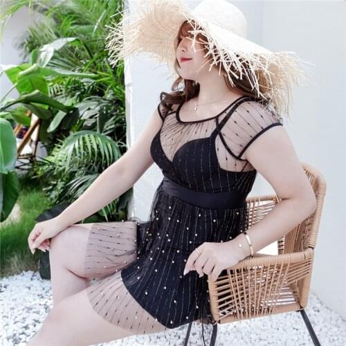 Plus Size One-piece Swimsuit Womens Swimsuit Skirt Beach Swimsuit Fashion Swimsuit Padded L-XXXXL