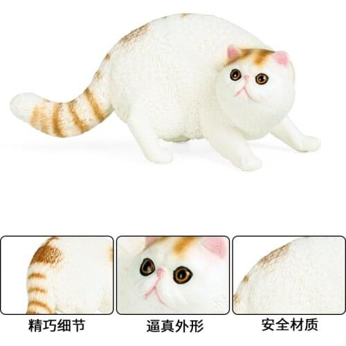 PVC Children Cognitive Toys Short-haired Cats Model Action Figure Pets Animal Action Figures