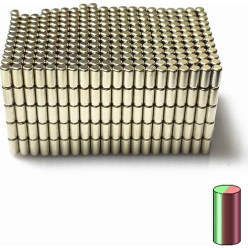 Diametrically Magnet Rod N42H DIY Bracelet Experiment Center-less Grinding for 3D Printed Settlers Board Game 4x6 mm