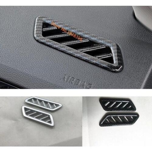For Volkswagen VW T-ROC TROC 2017 2018 2019 2020 Car Styling Front Air Conditioning Outlet Vent Styling Garnish Cover Frame Trim
