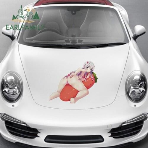 EARLFAMILY 43cm x 37.6cm for Sexy Izumi Sagiri Anime Vinyl Car Stickers Personality Car Body Decal Waterproof Occlusion Scratch