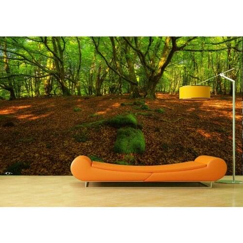 Custom Wallpaper Murals Large Wall Forest Stream Scenery Wall Mural Wall Stickers De Parede 3D Wallpaper For Walls