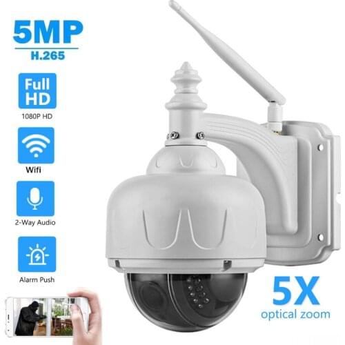 OwlCat Security Camera 2MP 5MP WiFi IP Camera PTZ HD 5X Optical Zoom 128G SD Card Slot Built-in Microphone &Speaker Night vision