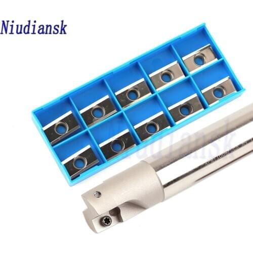 10pcs APKT1604 APMT1604 Carbide Insert CNC Lathe Milling Tool Set 1pc BAP 400R C24 C25 C32 Milling Cutter Arbor Face Mill Holder