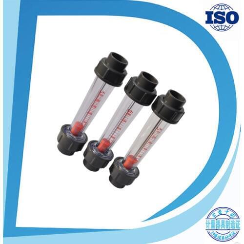 LZB-15S Plastic Flowmeter 40-400L/H Short Tube socket-end Connection