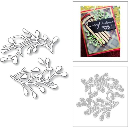 2020 New Christmas Decoration Metal Cutting Dies For DIY Cut Paper Craft Making Plant Leaf Card Album and Scrapbooking No Stamps