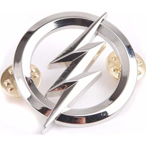 US THE FLASH METAL BADGES SILVER PERSONALITY BADGE Military Store