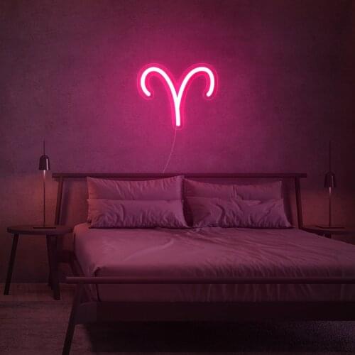 Aries Constellation Custom Neon Sign Led Light For Wedding Party Birthday Decor Room Decoration Business Logo