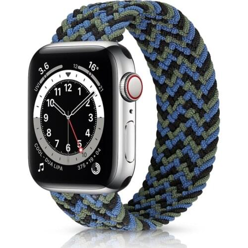 Nylon Elastic Band for Apple Watch 6 SE Strap 40mm 44mm for iWatch Series 5 4 3 Belt Bracelet Braided Solo Loop 38mm 42mm